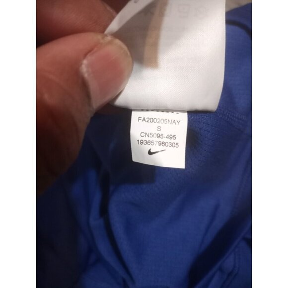 New Nike Dri Fit NBA Philadelphia 76ers 1/4 Zip L/S Pullover Men's Small S Blue - Picture 10 of 12